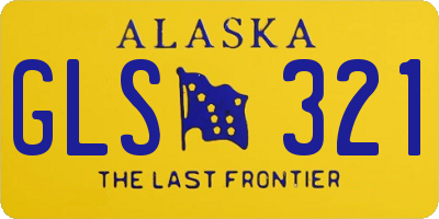 AK license plate GLS321