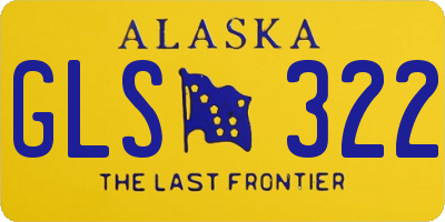 AK license plate GLS322