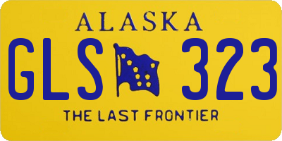 AK license plate GLS323