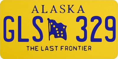 AK license plate GLS329