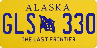 AK license plate GLS330