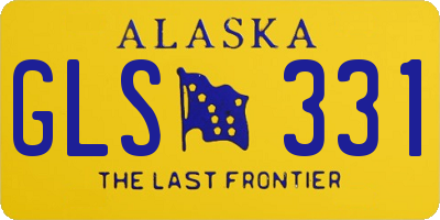 AK license plate GLS331