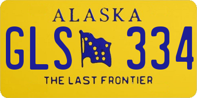 AK license plate GLS334
