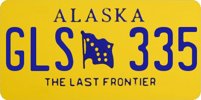 AK license plate GLS335