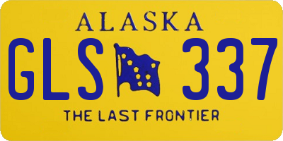 AK license plate GLS337