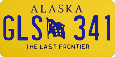 AK license plate GLS341