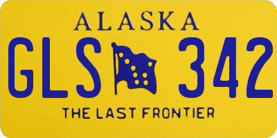 AK license plate GLS342