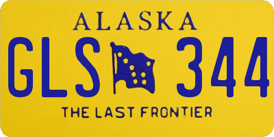 AK license plate GLS344