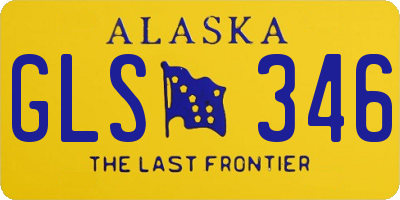 AK license plate GLS346