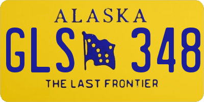 AK license plate GLS348