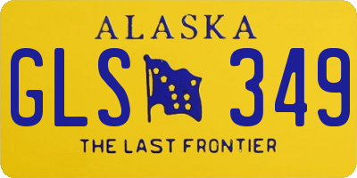 AK license plate GLS349