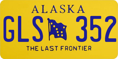 AK license plate GLS352