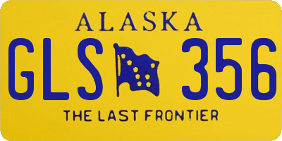 AK license plate GLS356