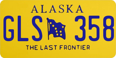 AK license plate GLS358