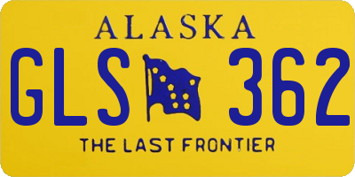 AK license plate GLS362