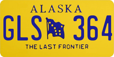 AK license plate GLS364