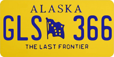 AK license plate GLS366