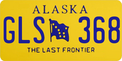 AK license plate GLS368