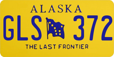 AK license plate GLS372