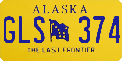 AK license plate GLS374