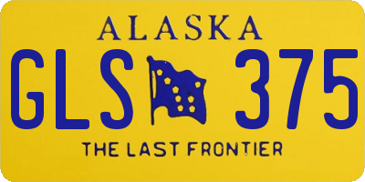 AK license plate GLS375