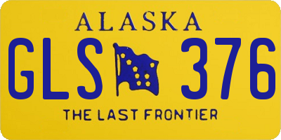 AK license plate GLS376