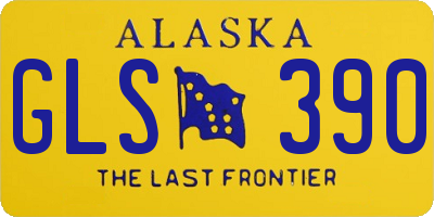 AK license plate GLS390