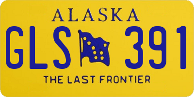 AK license plate GLS391