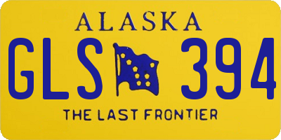 AK license plate GLS394