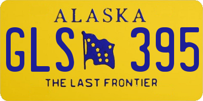 AK license plate GLS395