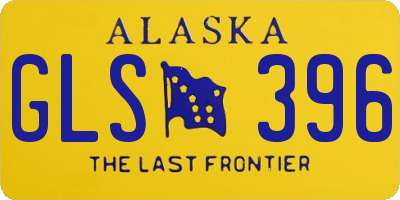 AK license plate GLS396