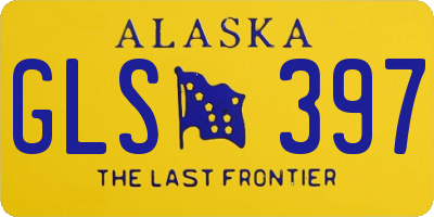 AK license plate GLS397