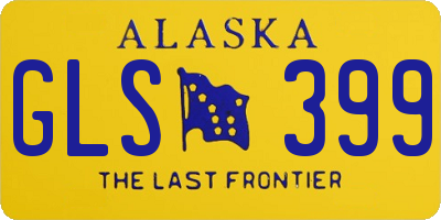 AK license plate GLS399