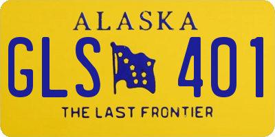 AK license plate GLS401