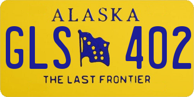 AK license plate GLS402