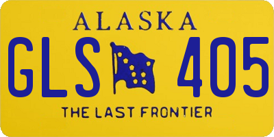 AK license plate GLS405