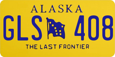 AK license plate GLS408