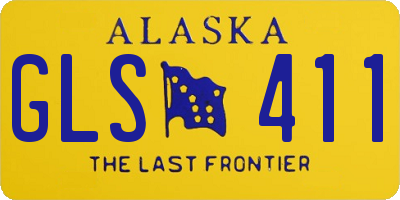 AK license plate GLS411