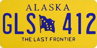 AK license plate GLS412