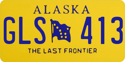 AK license plate GLS413