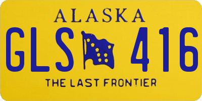 AK license plate GLS416
