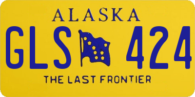 AK license plate GLS424