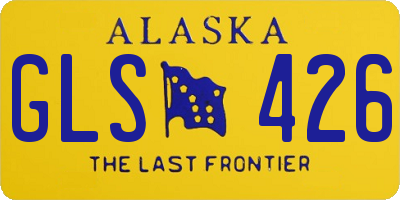 AK license plate GLS426