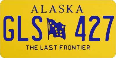 AK license plate GLS427