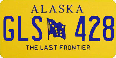 AK license plate GLS428
