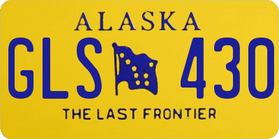 AK license plate GLS430