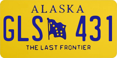 AK license plate GLS431