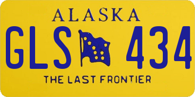 AK license plate GLS434