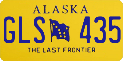 AK license plate GLS435