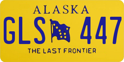 AK license plate GLS447
